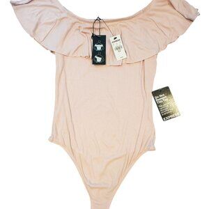 NWT - EXPRESS Off-the-Shoulder Pink Bodysuit - Size M